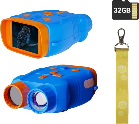 Kids Toys Night Vision Goggles for Kids Ages 5 and Up Gifts for Kids 32GB Card, 5X Zoom Kids Camera Night Vision Binoculars for Kids in Kuwait