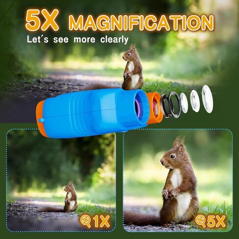Kids Toys Night Vision Goggles for Kids Ages 5 and Up Gifts for Kids 32GB Card, 5X Zoom Kids Camera Night Vision Binoculars for Kids in Kuwait