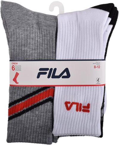 Fila Men's Striped Half Cushion Crew Socks in Saudi Arabia