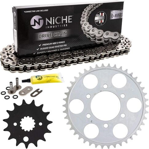 NICHE Drive Sprocket Chain Combo for Suzuki GSXR1100W Front 15 Rear 42 Tooth 530VM-X X-Ring 116 Links in Saudi Arabia