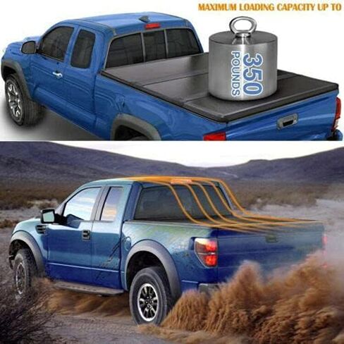 OSIAS Tri-Fold Hard Truck Bed Tonneau Cover On Top Compatible for 2005-2024 Frontier 3 Fold Solid 5 FT in Saudi Arabia