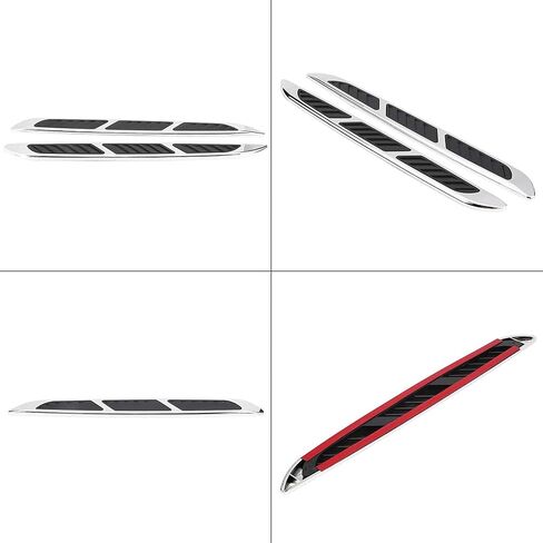 تدفق الهواء تدفق هود ، 2pcs السيارة الخارجي غطاء الباب جانب الباب تدفق الهواء تنفيس الغطاء المقبض مصببة مزخرفة in Kuwait