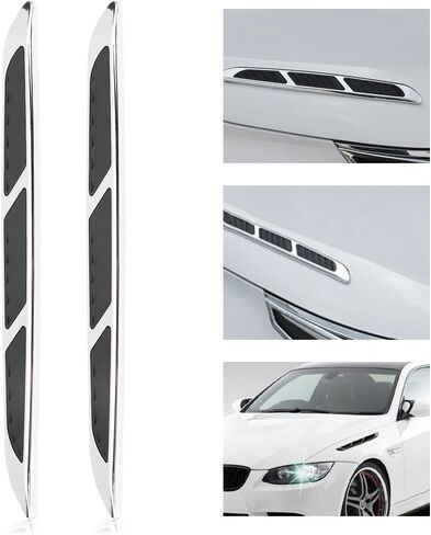 تدفق الهواء تدفق هود ، 2pcs السيارة الخارجي غطاء الباب جانب الباب تدفق الهواء تنفيس الغطاء المقبض مصببة مزخرفة in Kuwait