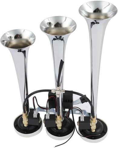 150dB Super Loud 3 Trumpet Electric Train Car Air Horn with 8 Tunes for 12V Trucks Lorrys Trains Boats Cars in Saudi Arabia