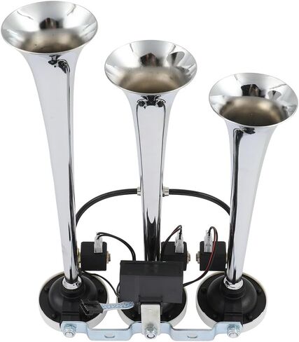 150dB Super Loud 3 Trumpet Electric Train Car Air Horn with 8 Tunes for 12V Trucks Lorrys Trains Boats Cars in Saudi Arabia