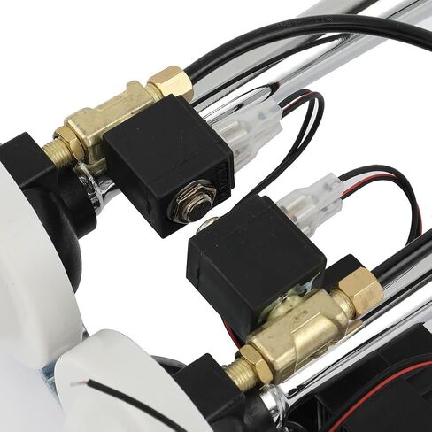 150dB Super Loud 3 Trumpet Electric Train Car Air Horn with 8 Tunes for 12V Trucks Lorrys Trains Boats Cars in Saudi Arabia