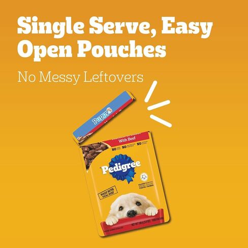 Pedigree Puppy Soft Wet Dog Food, 8-Count Variety Pack, 3.5 oz. Pouches (Pack of 2) in Kuwait