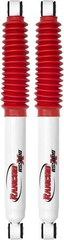 Set of RS5000X Series Front & Rear Shocks fits 2001 2010 Silverado Sierra 2500 HD with 0" Lift | Improves Handling & Performance | Includes Steering Stabilizer & TrendsAuto Decal in Saudi Arabia