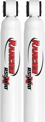 Set of RS5000X Series Front & Rear Shocks fits 2001 2010 Silverado Sierra 2500 HD with 0" Lift | Improves Handling & Performance | Includes Steering Stabilizer & TrendsAuto Decal in Saudi Arabia