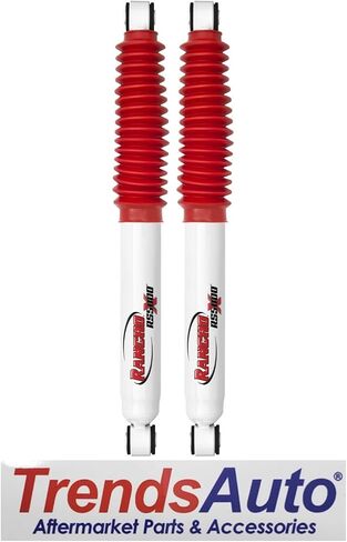Set of RS5000X Series Front & Rear Shocks fits 2001 2010 Silverado Sierra 2500 HD with 0" Lift | Improves Handling & Performance | Includes Steering Stabilizer & TrendsAuto Decal in Saudi Arabia