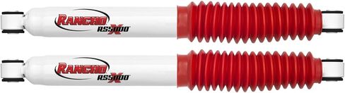 Set of RS5000X Series Front & Rear Shocks fits 2001 2010 Silverado Sierra 2500 HD with 0" Lift | Improves Handling & Performance | Includes Steering Stabilizer & TrendsAuto Decal in Saudi Arabia