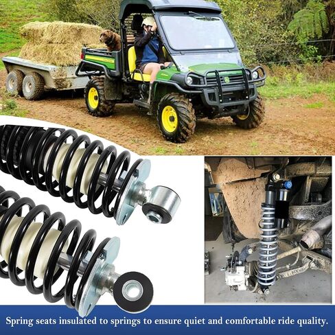 2Pcs Rear Coil-over Spring Shocks Absorber Fits for Gator HPX 4x4, Diesel, HPX 615E HPX 815E 2004-2020, Rear Left & Right Shocks Struts Coil-over Spring Replacement for # AM135375 in Saudi Arabia