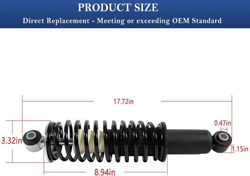2Pcs Rear Coil-over Spring Shocks Absorber Fits for Gator HPX 4x4, Diesel, HPX 615E HPX 815E 2004-2020, Rear Left & Right Shocks Struts Coil-over Spring Replacement for # AM135375 in Saudi Arabia