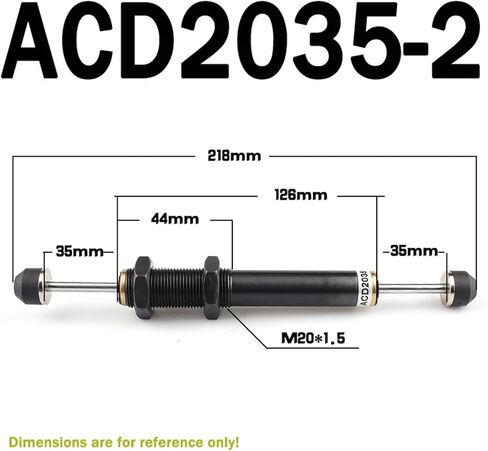 Two-way Hydraulic Buffer 2030-2 Double Head Damper ACD2050-W Manipulator Speed Stabilizer 1Pcs(Green) in Kuwait