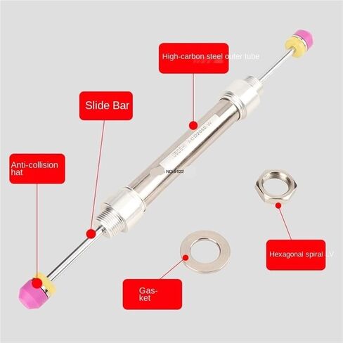 ACD Pneumatic Oil Pressure Shock Absorber Double Head ACD2030/ACD2050/ACD2050-W/ACD2035/ACD2050-2 1Pcs(ADC2035) in Saudi Arabia