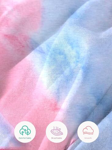 Girls Crop Top Tie Dye Short Sleeve Summer T Shirt Rolled Cuffs Tie Hem Fashion Shirts Tee 6-15 Years in Kuwait