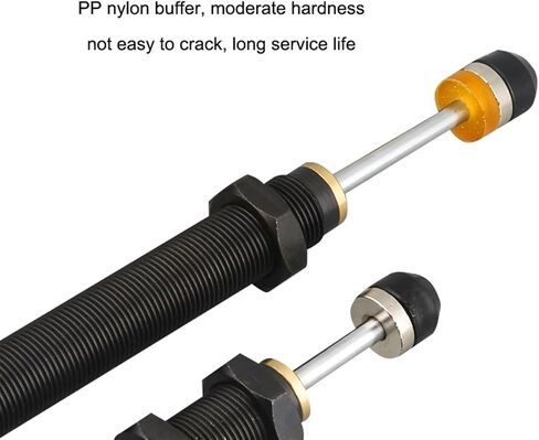 Two-way Hydraulic Buffer 2030-2 Double Head Damper ACD2050-W Manipulator Speed Stabilizer 1Pcs(Transparent) in Saudi Arabia