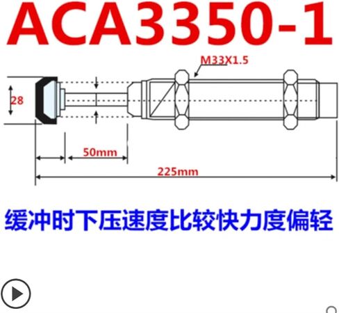 ACA Hydraulic Pressure Shock Absorber Oil Pressure Buffer ACA1007 ACA1412 ACA2040 ACA2750 ACA1420 ACA1616 ACA1620 ACA1625 1Pcs(ACA3325,-3) in Saudi Arabia