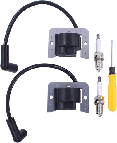 MOTOKU 25 584 14-S IGNITION COIL MODULE و SPACK SLIP لـ KOHLER CV740 CV750 SV541 SV591 SV601 CH740 CH750 18 19 25 27 HP Command Pro Twin Engine 18.6 KW 20.1 KW و CUB CADET XT3 in Saudi Arabia