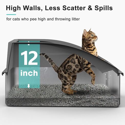 AIPERRO Stainless Steel Litter Box | XL Enclosed Cat Litter Boxes with Lid in Saudi Arabia