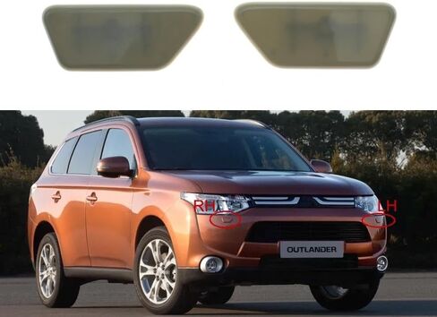 8264A191HA 8264A192HA Front Bumper Headlight Washer Spray Nozzle Cover Cap for Mitsubishi Outlander XL 2013 2014 2015(Gray-LH) in Kuwait