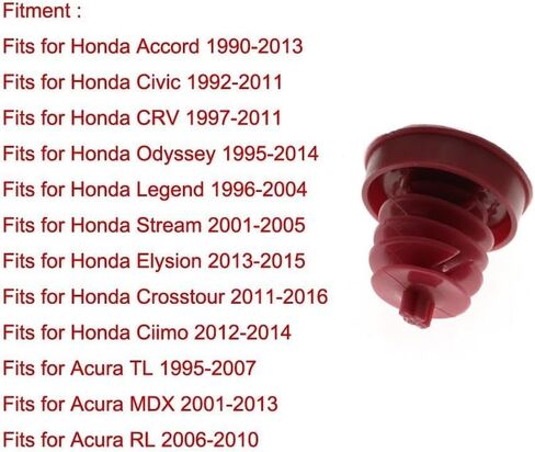 قبعة خزان الوقود غطاء خزان التوجيه للوقود لـ Honda CRV Civic for Odyssey Tank Fill Plastic Red Pumps 53697-SB3 53697SB3952 in Saudi Arabia