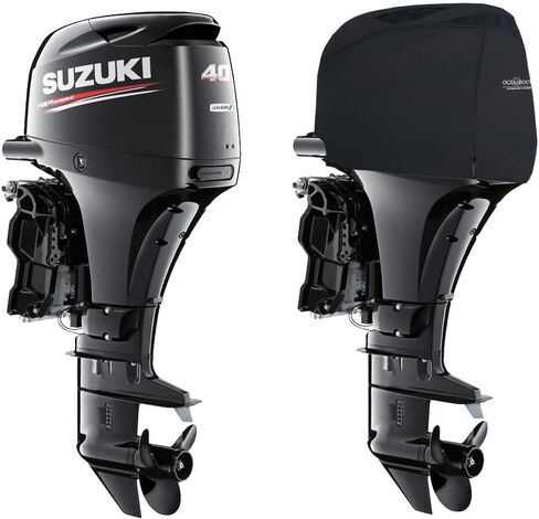 Oceansouth Custom Fit Vented Covers for Suzuki Outboard Engine (Black, DF250AP,DF300AP V6 4.0L (from 2012 up to 2024)) in Saudi Arabia