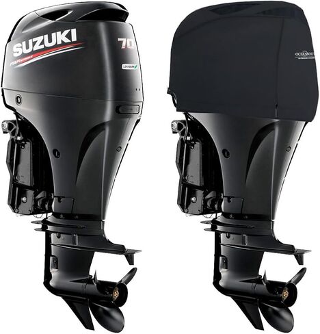 Oceansouth Custom Fit Vented Covers for Suzuki Outboard Engine (Black, DF250AP,DF300AP V6 4.0L (from 2012 up to 2024)) in Saudi Arabia