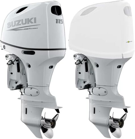 Oceansouth Custom Fit Vented Covers for Suzuki Outboard Engine (Black, DF250AP,DF300AP V6 4.0L (from 2012 up to 2024)) in Saudi Arabia
