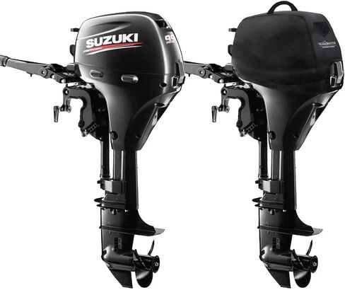 Oceansouth Custom Fit Vented Covers for Suzuki Outboard Engine (Black, DF250AP,DF300AP V6 4.0L (from 2012 up to 2024)) in Saudi Arabia