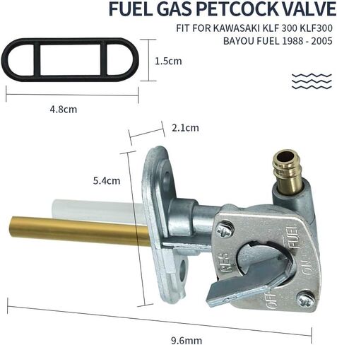 Fuel Gas Petcock Valve Switch Pump Replacment for Kawasaki KLF 300 KLF300 Bayou 220 250 300 400 KLF220 KLF250 KLF300 KLF400, for Yamaha YFB250 YFM350 YFM400 TTR90 TTR125 TTR225 TTR230 TTR250 in Saudi Arabia