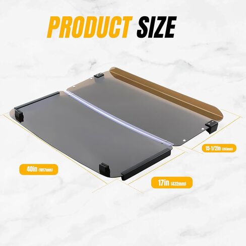KUAFU Tinted Windscreen Compatible with 1985-1995 Yamaha G2 G9 Golf Cart Windshield Fold Down in Saudi Arabia