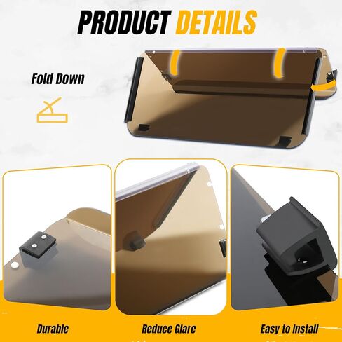 KUAFU Tinted Windscreen Compatible with 1985-1995 Yamaha G2 G9 Golf Cart Windshield Fold Down in Saudi Arabia