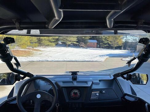 kuafu flip windshield متوافق مع 2012-2018 القطب الشمالي Cat Wildcat 1000/ Wildcat 4 1000 مقاومة للخدش 2-في 1 الأمامية in Saudi Arabia