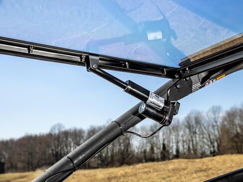 SuperAtv MaxDrive Power Flip Hindshield لـ Can-Am Maverick R MaxDrive ، يمكن فتحه لأي موقف للتحكم الكامل في تدفق الهواء ، 1/4 "أقوى من البولي 250X من الزجاج ، الولايات المتحدة الأمريكية المصنوعة in Saudi Arabia