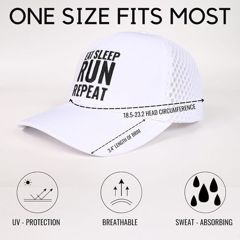 InnoBeta Gifts for Runners Men/Female Cap Hat, Funny Adjustable Embroidered Trucker Hat for Runner Marathon Lovers in Birthday, Christmas in Saudi Arabia