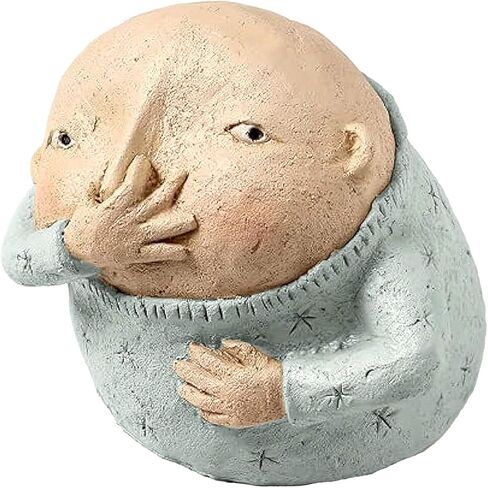 Boy Holding Nose Bathroom Statue: Funny Boys Bathroom Decor for Shelf Sitters - Quirky Toilet Sculptures and Figurines, Whimsical Restroom Art for Home in Saudi Arabia