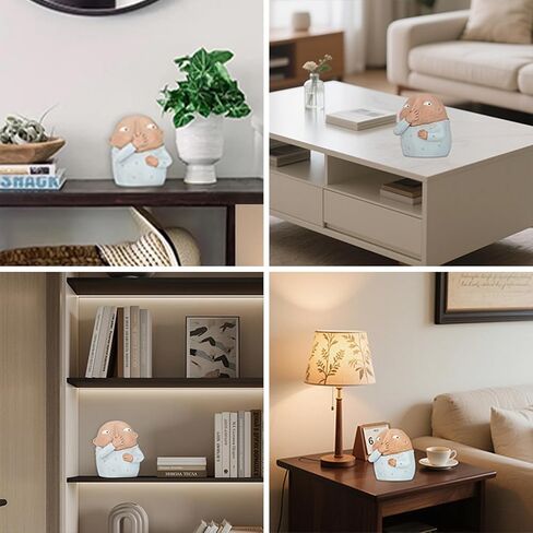 Boy Holding Nose Bathroom Statue: Funny Boys Bathroom Decor for Shelf Sitters - Quirky Toilet Sculptures and Figurines, Whimsical Restroom Art for Home in Saudi Arabia