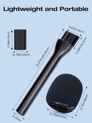 SUNMON Handheld Wireless Mic Stand for DJI Mic, Holder for DJI Mic 2, DJI Microphone Interview Handheld Mount Adapter for DJI Mic/DJI Mic 2 in Saudi Arabia