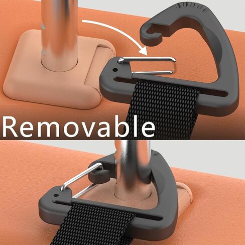 Car Seat Headrest Hooks, 4PCS Adjustable Hidden Clip Vehicle Hanging Holder for Purse Bags Coats, Automotive Interior Seat Back Storage Hanger Organizer Accessories, Universal Fit in Saudi Arabia