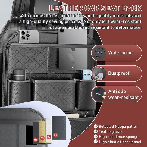 Tactical Seat Back Organizer with 5 Detachable Molle Pouch, Car Universal Tactical Vehicle Panel Back Seat Organizer Vehicle Protector Molle Pouch Molle Pouches Truck for Men Car Truck Ford Jeep in Kuwait