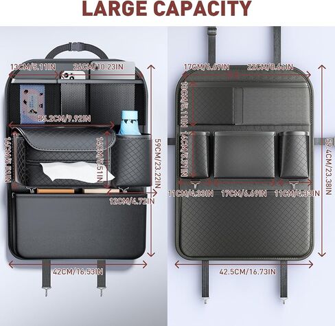 Tactical Seat Back Organizer with 5 Detachable Molle Pouch, Car Universal Tactical Vehicle Panel Back Seat Organizer Vehicle Protector Molle Pouch Molle Pouches Truck for Men Car Truck Ford Jeep in Kuwait