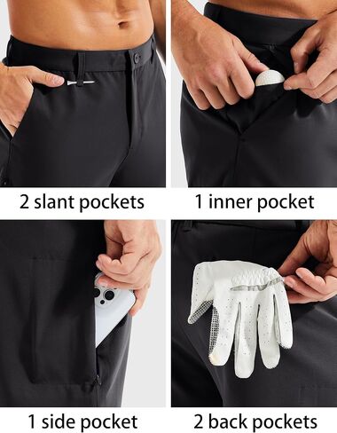 MAGCOMSEN Men's Golf Shorts with 6 Pockets 11 inch Inseam Quick Dry Stretch Casual Work Dress Hiking Shorts for Men in Saudi Arabia