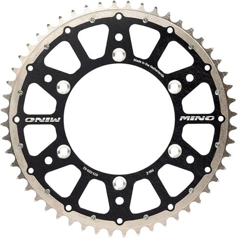 Mino Fusion STATH SPROCKET الخلفي لـ KTM 450 SX-F MODELS 450CC من 2003 إلى 2025 ، أسود 52 أسودًا ، ودافعًا خفيفًا ، ودائمًا ، ودائمًا للدراجة الأوساخ الموجهة للأداء من أجل التسارع المحسن وطول العمر in Saudi Arabia