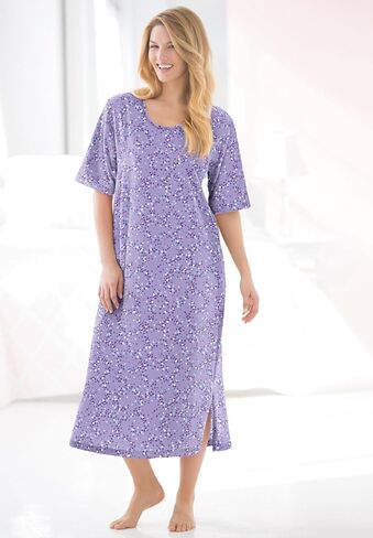 Dreams & Co. Plus Size Long Tagless Sleepshirt in Saudi Arabia