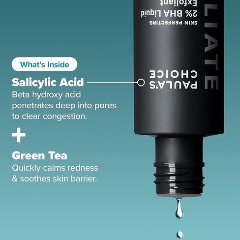 Paula's Choice SKIN PERFECTING 2% BHA Liquid Salicylic Acid Exfoliant-Facial Exfoliant for Blackheads, Enlarged Pores, Wrinkles & Fine Lines in Kuwait