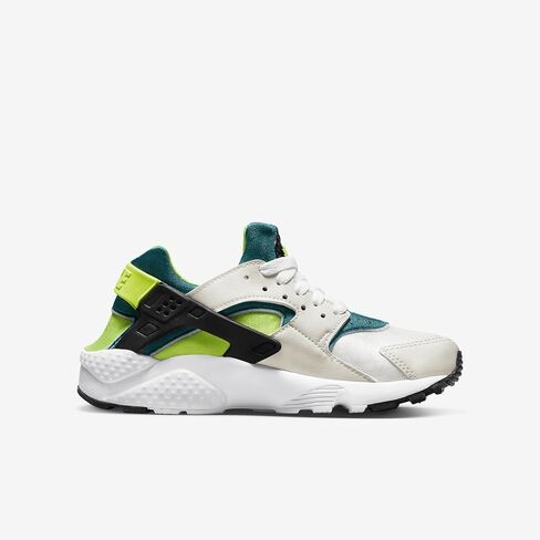 Nike Boys Huarache Run Grade-School (654275-045, Phantom/Bright Spruce/Black/Volt) Size 5 in Saudi Arabia