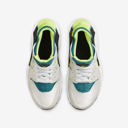 Nike Boys Huarache Run Grade-School (654275-045, Phantom/Bright Spruce/Black/Volt) Size 5 in Saudi Arabia