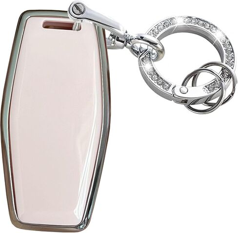 أنظمة دخول بدون مفتاح لغطاء مفتاح Mitsubishi يناسب Mitsubishi Outlander 2021 2022 2023 عن بعد (Silver Pink) in Kuwait