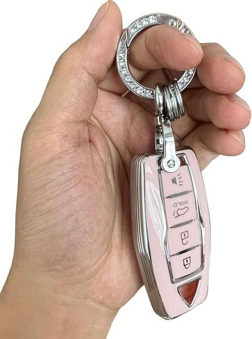 أنظمة دخول بدون مفتاح لغطاء مفتاح Mitsubishi يناسب Mitsubishi Outlander 2021 2022 2023 عن بعد (Silver Pink) in Kuwait